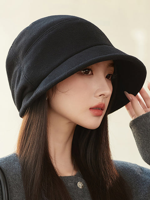 Women Winter Casual Solid Warm Hat