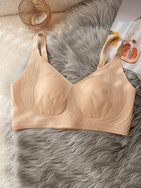 Women Summer Casual With Bra Pad Pure Color Bar