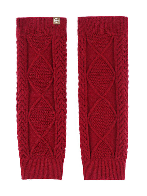 Winter Artsy Rhomboids Knit Leg Sleeves