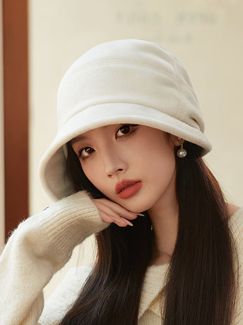 Women Winter Casual Solid Warm Hat