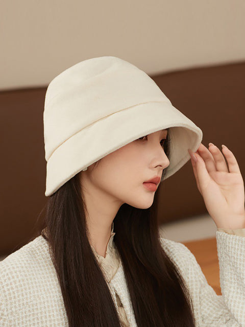 Women Winter Pure Color Warm Hat