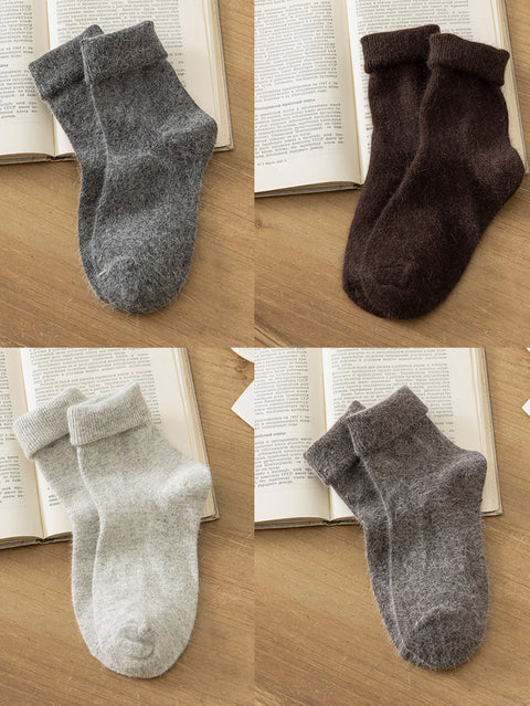 4 Pairs Women Winter Warm Wool Socks