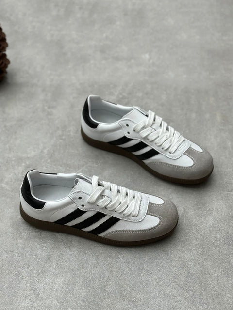 Women Casual Three Stripes Colorblock Shoes