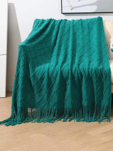 Summer Nap Knited Tassel Sofa Blanket